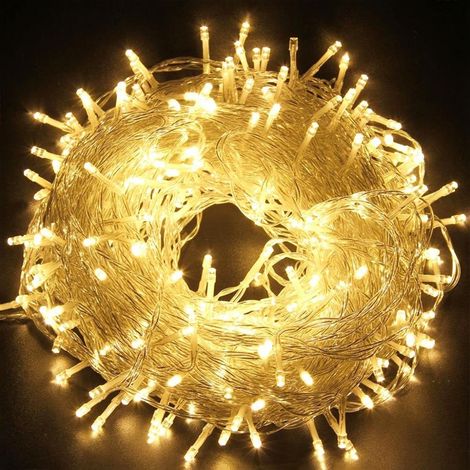 30M 300 guirlandes à LED blanc chaud 8 modes de lumière jardin de fête décoration intérieure extérieure lumières de Noël Blanc chaud (1/5)