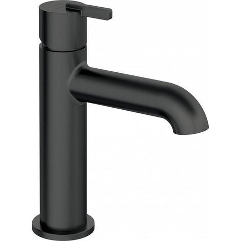 Deante Silia grifo lavabo negro mate diseño elegante