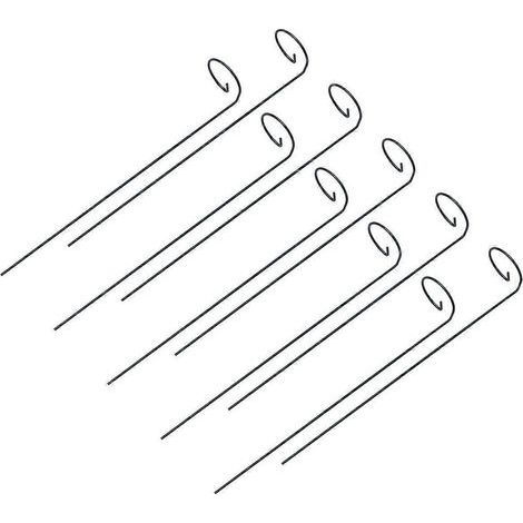 10 Kletterpflanzenstützen aus Metall, wiederverwendbare Pflanzenstützen, Gartengeräte (50 cm) – 50,00 x 6,00 x 0,30 cm (1/3)