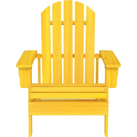 Maison Exclusive - Adirondack-Gartenstuhl Massivholz Tanne Gelb