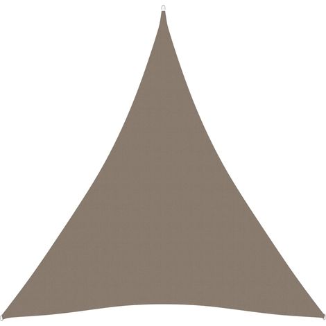 Vela parasole triangolare in tessuto Oxford 45 x 45 x 45 m tortora 020009861