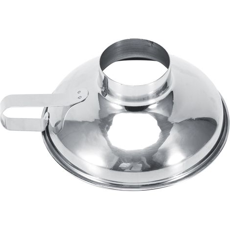 Entonnoir acier inoxydable ménager grand gueule pour bocaux de conserve avec poignée ustensile cuisine taille petite (1/3)