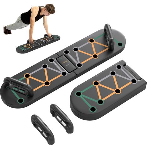 SPORTNOW 11-in-1 Foldable Push Up Board, Press Up Handles for Home Gym