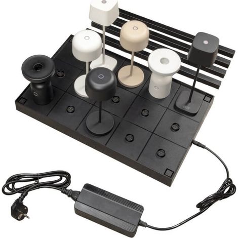 Noir Oplaadpaneel pour 15 lampes de table - 7836-750 (1/3)