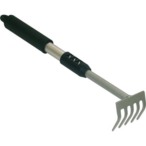 Rastrello 5 denti con manico in alluminio 36 cm BRIXO PLATINUM