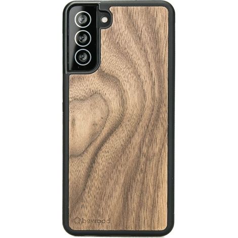 Custodia in legno per Samsung Galaxy S21 NOCE AMERICANO (1/4)