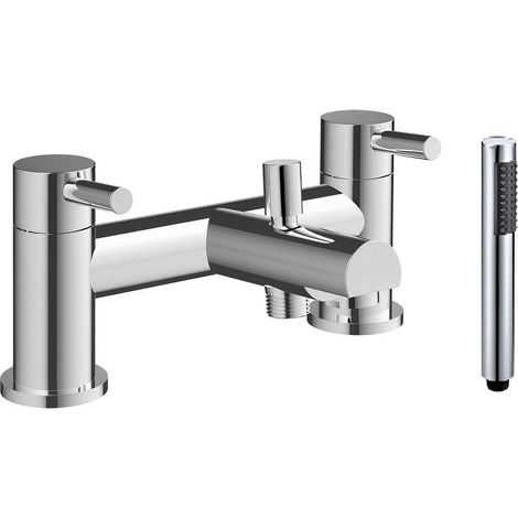Signature Gravity Bath Shower Mixer Tap with Shower Kit - Chrome (1/3)