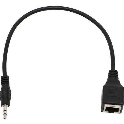 Adaptateur Ethernet avec prise jack TRS mâle 3,5 mm vers prise RJ45 (1 pièce)