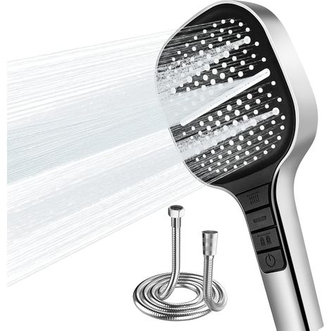 Filiyano-Pommeau de douche haute pression à 7 positions et flexible. Baignoire économique en eau. (1/5)