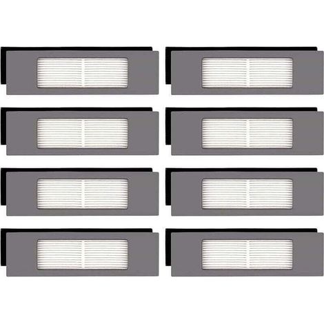 Vtizikl (8 Pièces) N10 Filtre HEPA Pour Robot Aspirateur Ecovacs DEEBOT OZMO N10 N10 Plus 920 950 T8 AIVI Max T9 T5 N5 N7 N8+ N8 Pro Plus