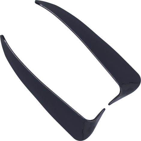 Front- und Heckspoiler-Entenstoßstange, 2-teilig, links und rechts, für Mercedes-Benz C-Klasse W205 C180 C200 (Schwarz glänzend) (1/5)