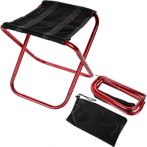 Tabouret pliant de camping 2024, mini tabouret pliant portable avec sac de transport pour le camping, la pêche et les pique-niques.