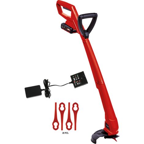 Einhell Coupe-bordures sans fil GC-CT 18/24 Li P PXC (18V, Diametre de coupe 24cm, 20 lames en plastique incluses) - Livré avec Batterie 1,5 Ah et Chargeur (1/5)