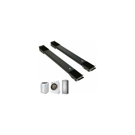Support mobile pour machine à laver, base mobile multifonctionnelle réglable, meuble sous réfrigérateur, 24 roulettes, fixation (1/5)