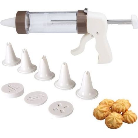 Presse À Biscuits Pistolet À Pâtisserie Machine À Churros Douilles De Glaçage Stylo De Décoration Kit De Décoration De Gâteaux (1/5)