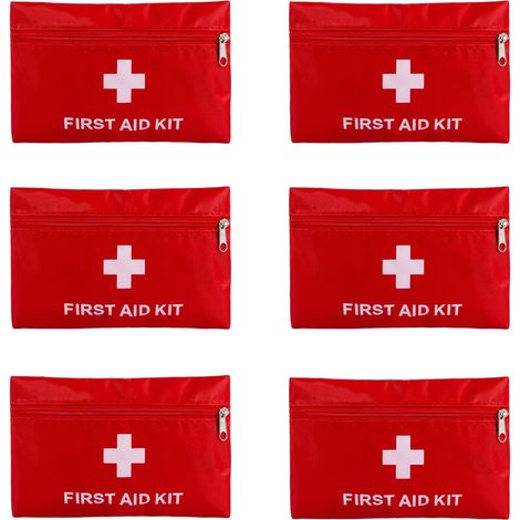 Lot de 6 sacs de premiers secours vides pour kit de bricolage, 16 x 11 cm (sans contenu) (1/5)