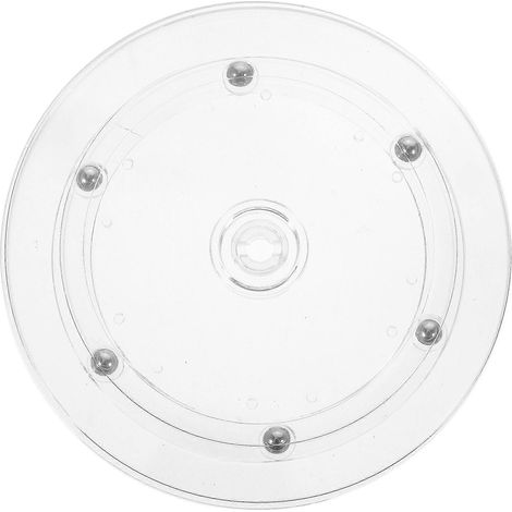 Plateau tournant pratique de 15 cm (6 pouces) avec support transparent et rotation à 360° (1/5)