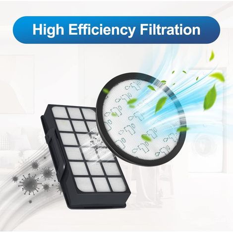 2er-Pack HEPA-Filter für Rowenta Silence Force Cyclonic 4AAAA RO7647EA RO7663EA RO7676EA RO7681EA (Modell RO76xx) Staubsauger, Ersatzfilterzubehör ZR903701 H115 Filter für Staubsauger (1/4)
