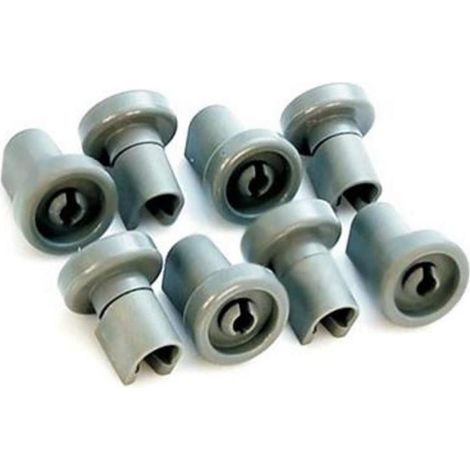 8 Pz Ruote Ruota Cesto Superiore Lavastoviglie Per Rex Aeg Electrolux Pic LF 10 (1/2)