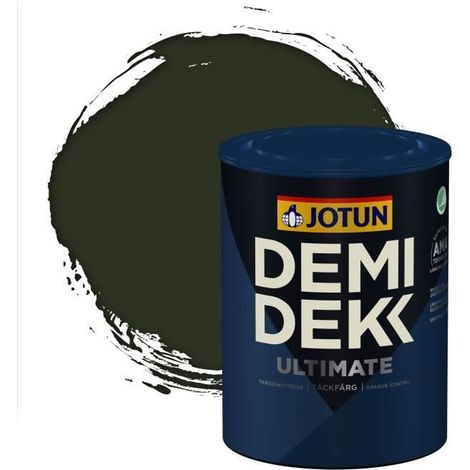 Peinture Bois - DEMI DEKK ULTIMATE - Lasure Opaque Satinée - RAL 6007 - 0,75L (1/2)