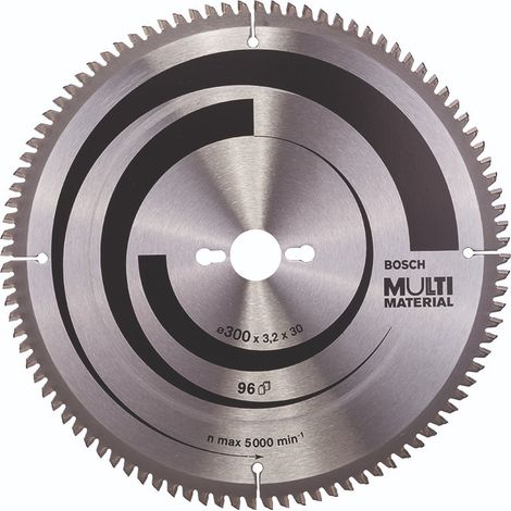 BOSCH DISCO SIERRA MULTIMATERIAL PARA SIERRAS INLGETADORAS Diámetro disco x eje (mm) 300x30 Número de dientes 96