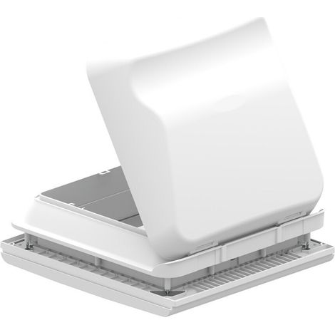 Lanterneau de toit 28x28 cm – Aération permanente – Moustiquaire intégrée – Matériau ABS-PLUS résistant aux UV – Fiamma (1/4)