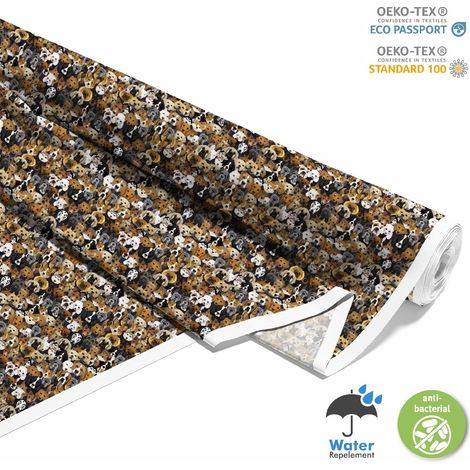 OUTDOOR DEKOSTOFFE OXFORD - Motiv Hunde verschiedener Rassen I DX612 (1/5)