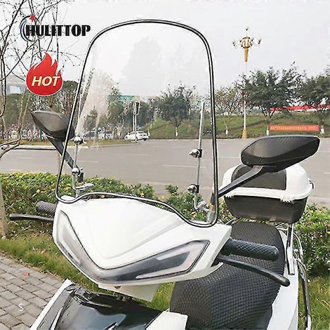 Pare-brise universel pour moto, scooter électrique, tricycle, voiture à batterie, clignotant, réglable
