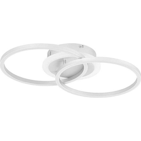 TrAdE Shop Traesio - Plafoniera Lampadario Led Smd A Soffitto Design Ad Anelli 42 Watt 3in1 Cct C35-3c - (1/5)