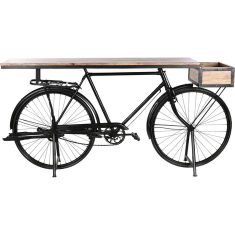 Consola Hierro Mango 195X40X91 Bicicleta Antigua