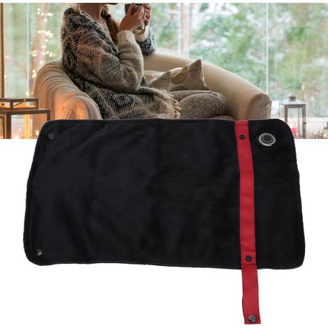 Couverture chauffante USB, châle électrique à température contrôlée, couverture pour les genoux, couverture électrique multifonctionnelle, chauffage et chaleur, gilet d'extérieur, noir. (1/5)