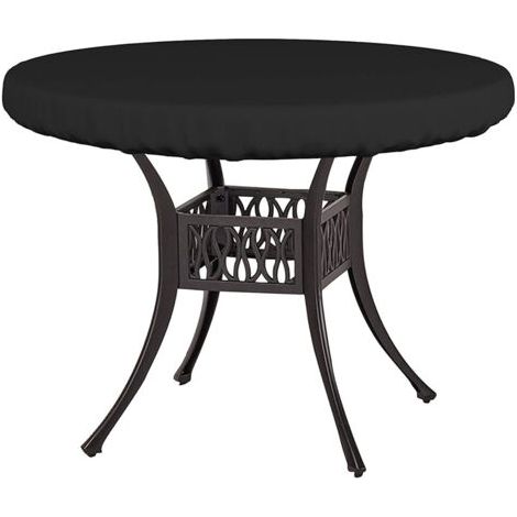 Housse de Protection Exterieur Table Basse Petite Housse Table Basse Salon de Jardin Housse pour Plateau de Petite Table Ronde Housse Table Bistrot Anti UV 210D Tissu Oxford Ø92x10cm