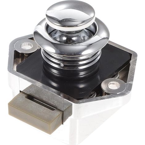 Verrou à bouton, loquet de sécurité sans clé pour meubles, camping (1/5)
