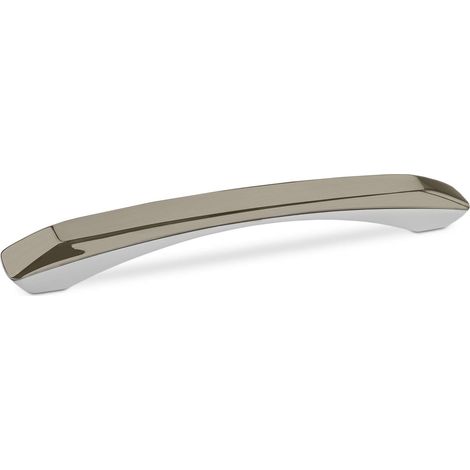 Bügelgriff SW35 BA 192 mm Metall/DURON Edelstahloptik/weiß (1/5)
