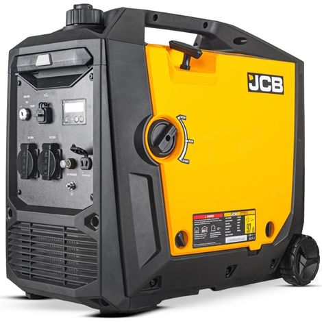 JCB Stromerzeuger 4200W Benzin Inverter 4-Takt 2x 230V E-Start 9 L Tank IG4200E (1/5)