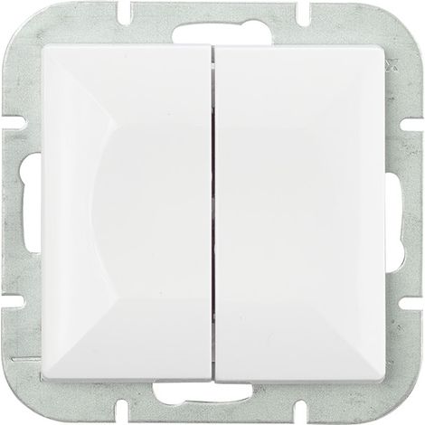 Connettore doppio perla P/T bianco - E+9000040