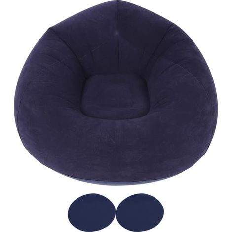 Fauteuil gonflable sphérique individuel ultra-doux, idéal pour les chambres d'étudiants, les voyages, le camping et les pique-niques en plein air. (1/5)