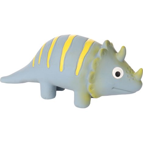 Jouet Dinosaure gris en latex hauteur 9 cm pour chien - Flamingo (1/4)