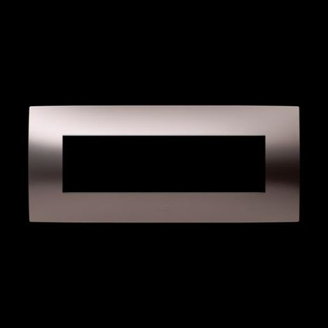 Placca 7 moduli bronzo satinato abb chiara 2csk0752ch