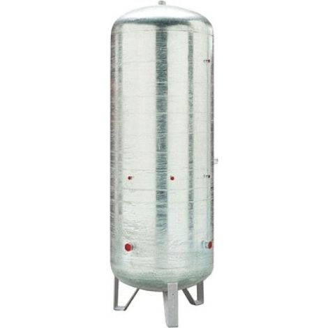 SERBATOIO ZINCATO PER ACCUMULO VERTICALE SENZA C.E. Lt 100