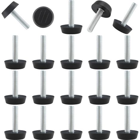 Pieds de meubles réglables/pieds de support m61920 - 20 pièces