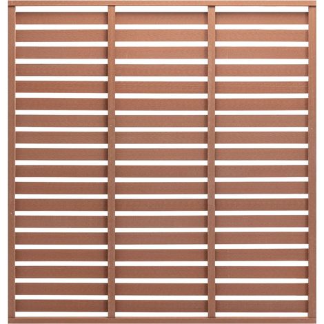 Zaunplatte WPC 180x180 cm Braun