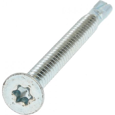Autoperceuse TF Torx à Ailettes 6.3X50 Acier Zingué Blanc (1/2)