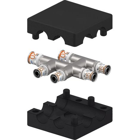 Uponor S-Press PLUS Racor en X conexión radiador con caja de aislamiento insulated 20-16-16, 1070690