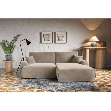 Divano angolare destra con funzione letto Noboo destro del produttore beige (1/5)