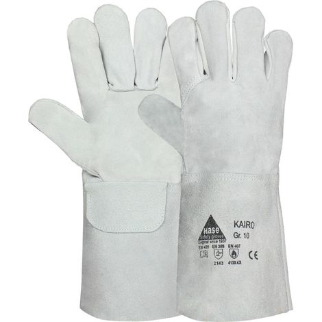 Hase KAIRO, Schweißerhandschuh aus Rindspaltleder, Größe 11 6 Stk