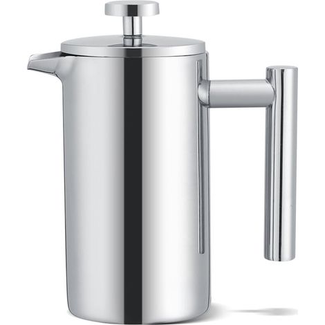 Cafetière À Piston Isotherme 350 Ml En Acier Inoxydable Avec Filtre À Double Paroi
