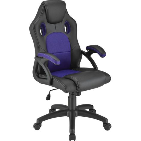 Sedia da scrivania da corsa Montreal Viola Sedia da scrivania imbottita con schienale regolabile (1/2)
