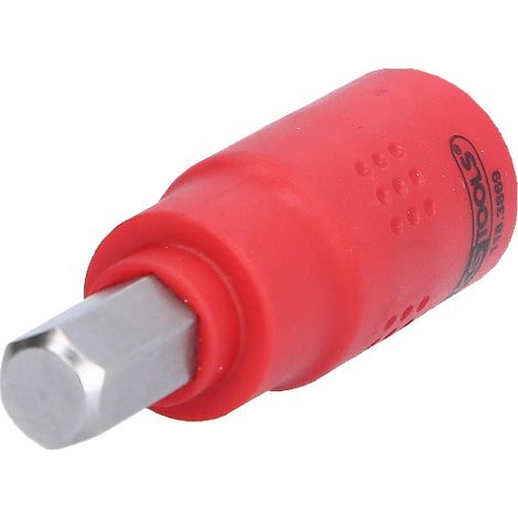 Douille porte-embout à six pans creux isolée 3/8", 10 mm, longueur 60 mm (1/3)
