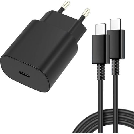 Chargeur ultra-rapide Samsung 45 W avec câble USB-C, noir [ZHE] 1 unité (1/5)